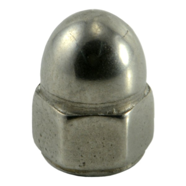 Midwest Fastener High Crown Cap Nut, #4-40, 18-8 Stainless Steel, 10 PK 36781